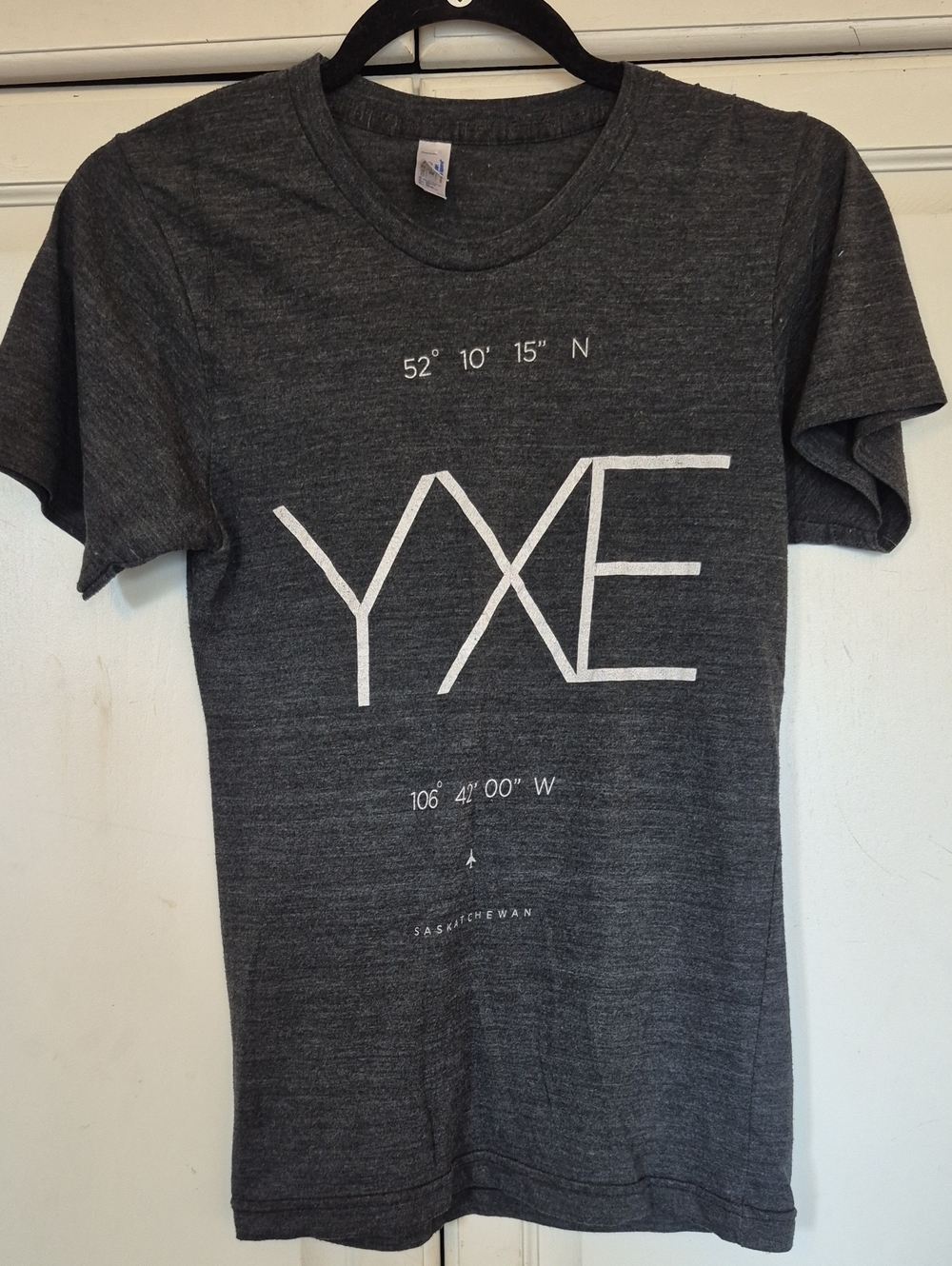 Hardpressed Charcoal Grey YXE Graphic Women's Crew Tee